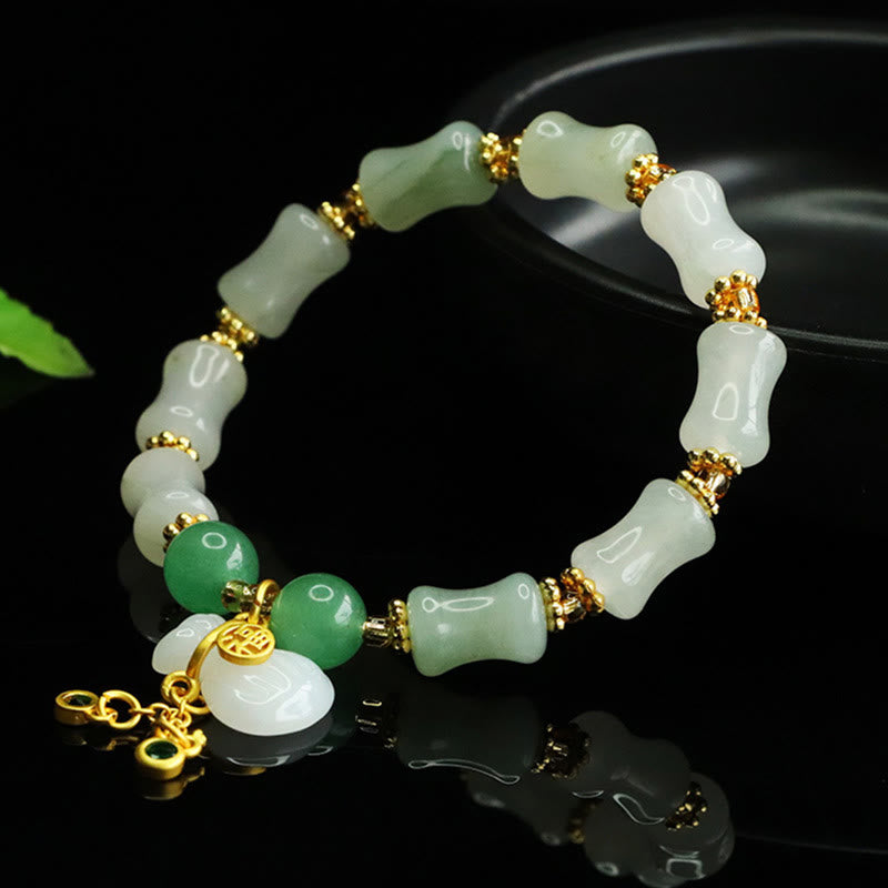 Bracelet de prospérité en jade Tianshan Fu de 8 mm