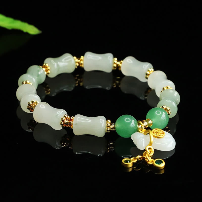 Bracelet de prospérité en jade Tianshan Fu de 8 mm