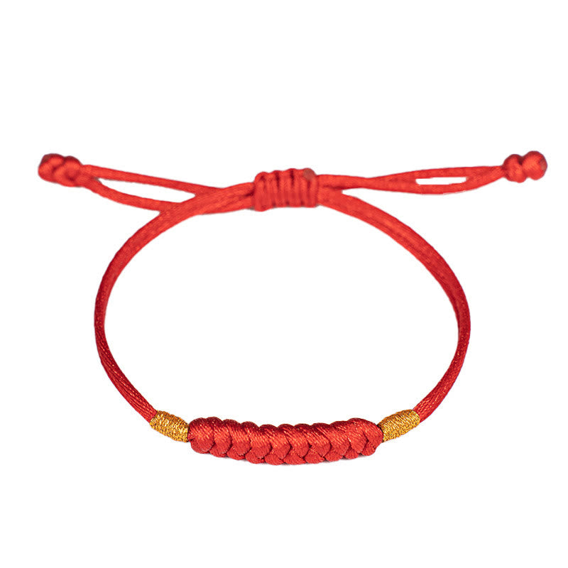Bracelet de protection fait main en fil rouge unisexe 11-17 cm