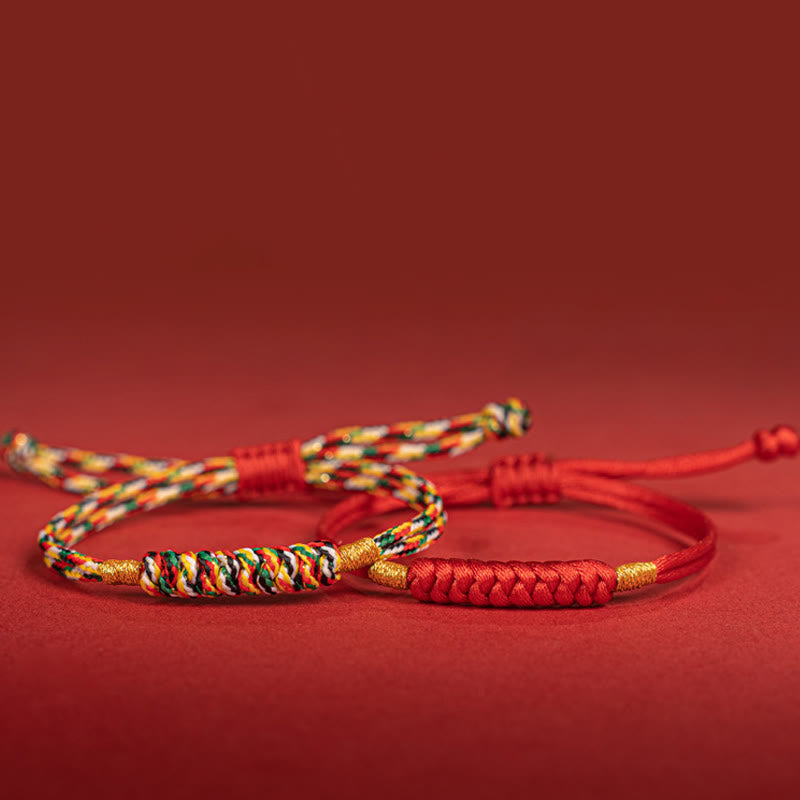 Bracelet de protection fait main en fil rouge unisexe 11-17 cm