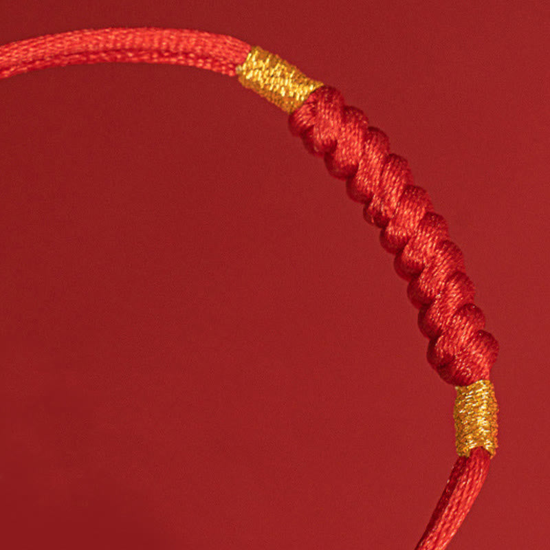 Bracelet de protection fait main en fil rouge unisexe 11-17 cm