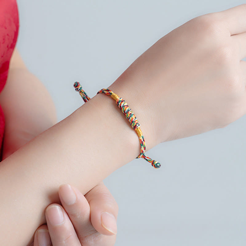 Bracelet de protection fait main en fil rouge unisexe 11-17 cm
