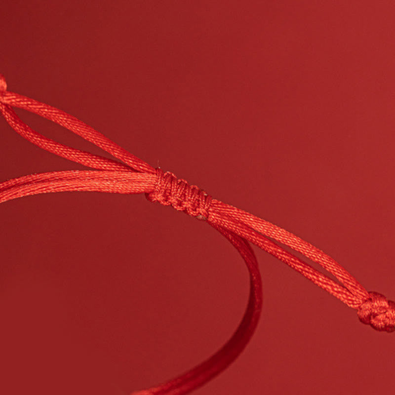 Bracelet de protection fait main en fil rouge unisexe 11-17 cm