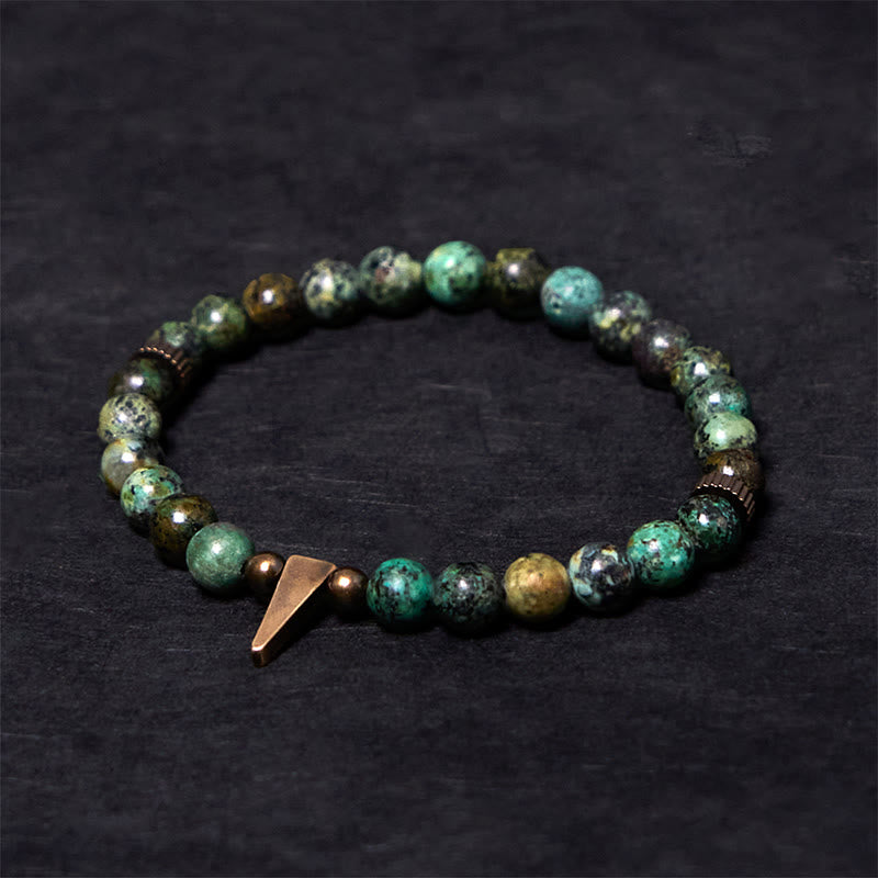 Turquoise Copper Balance Bracelet | 0.6cm Beads | Healing Energy