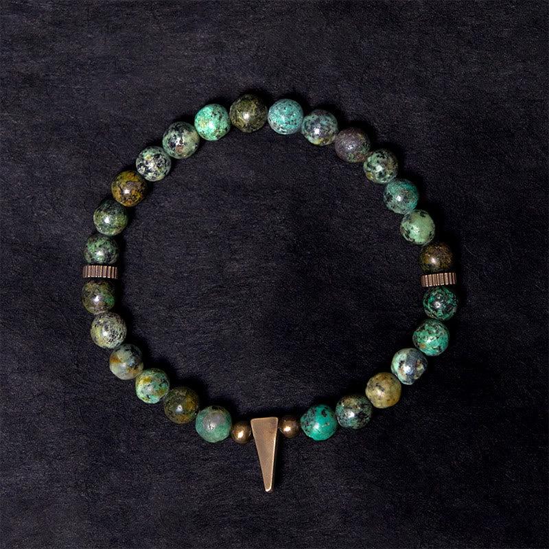 Turquoise Copper Balance Bracelet | 0.6cm Beads | Healing Energy