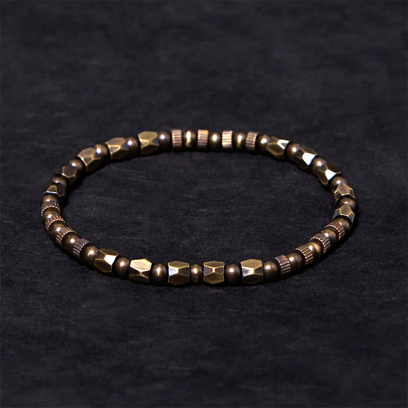 Copper Brass Spiritual Bracelet for Luck & Healing | Retro Design