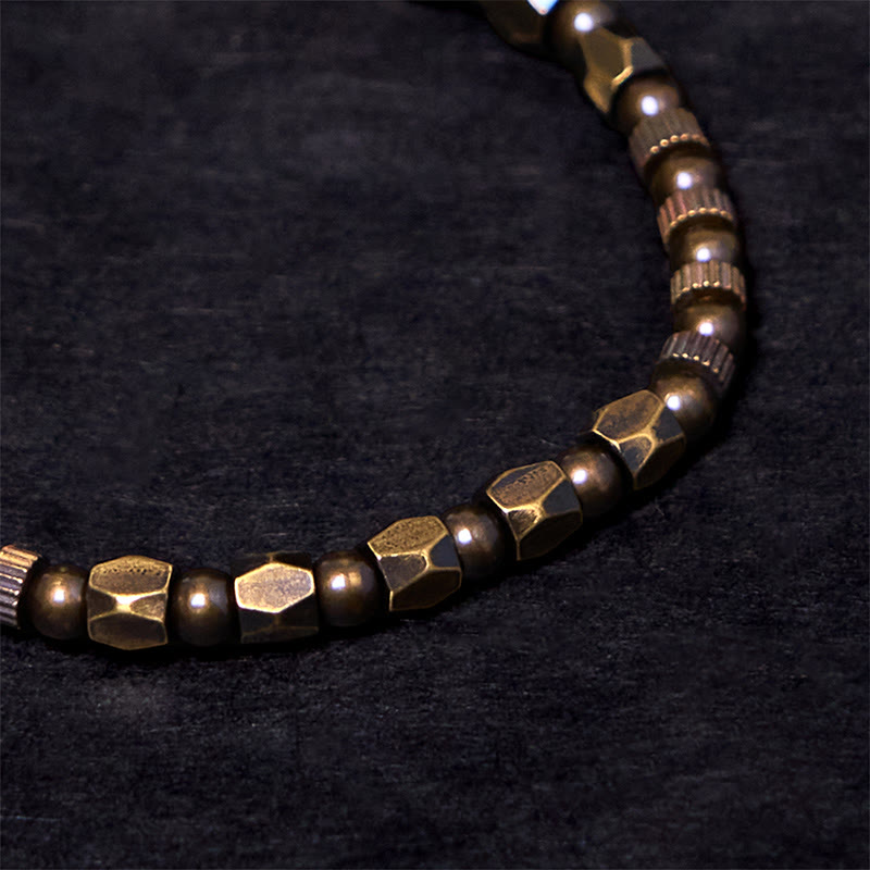 Copper Brass Spiritual Bracelet for Luck & Healing | Retro Design