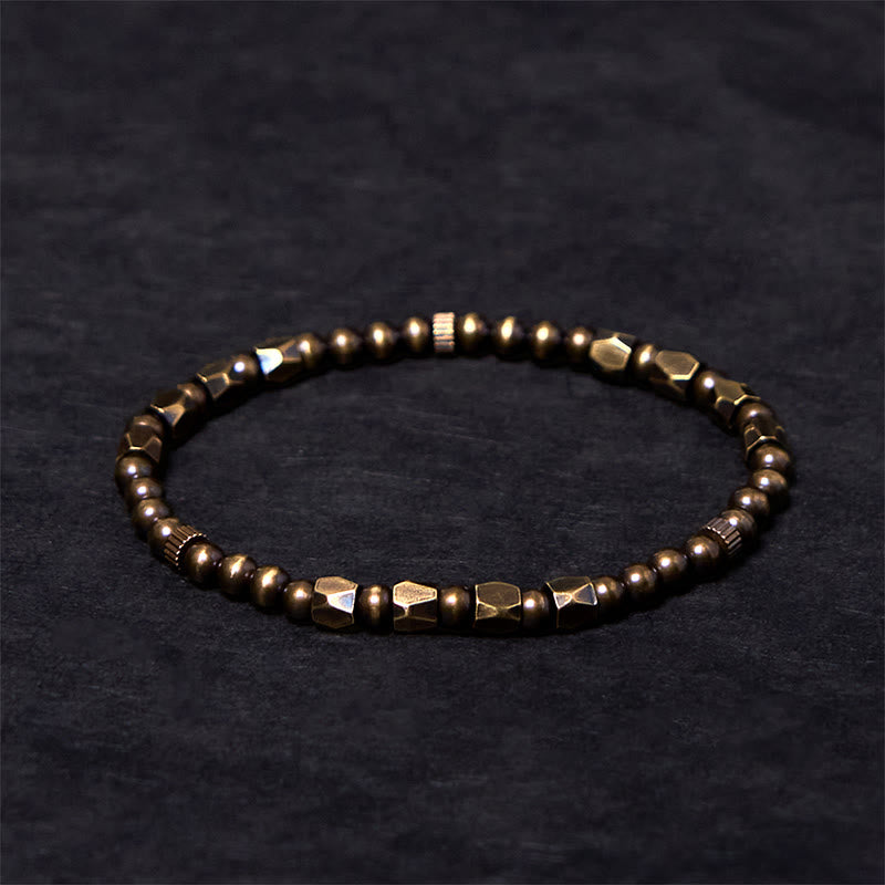 Copper Brass Wealth Bracelet | Vintage Spiritual Bead Jewelry