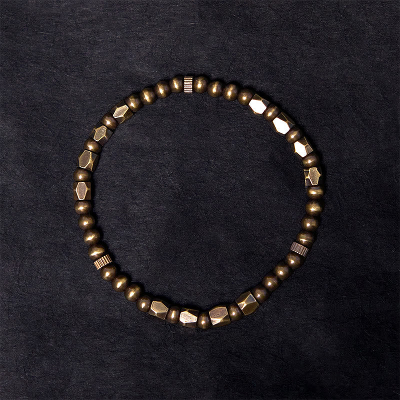 Copper Brass Wealth Bracelet | Vintage Spiritual Bead Jewelry