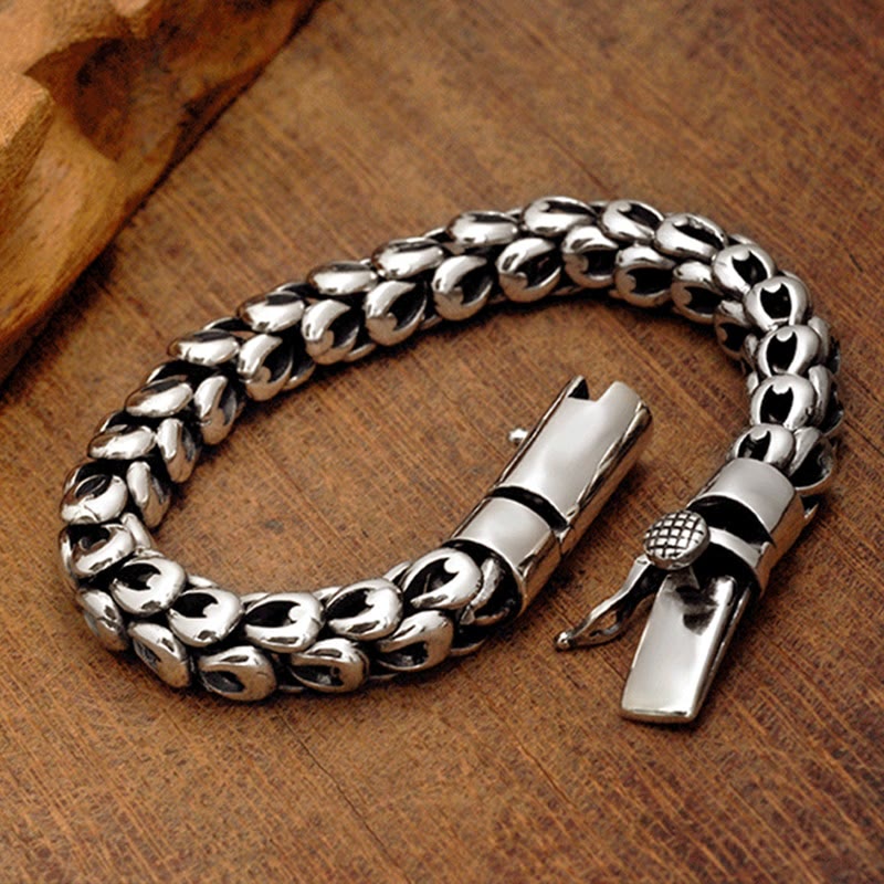 Bracelet Success en cuivre à motif écailles de dragon de 18 cm