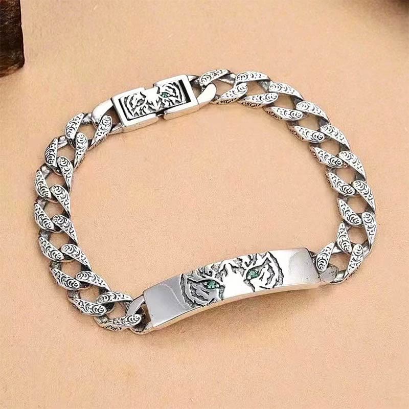 Bracelet porte-bonheur en cuivre de 18 cm, motif floral de la dynastie Tang