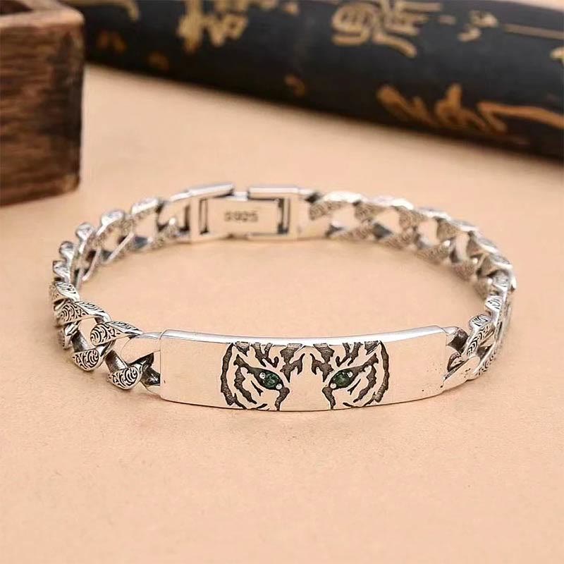 Bracelet porte-bonheur en cuivre de 18 cm, motif floral de la dynastie Tang