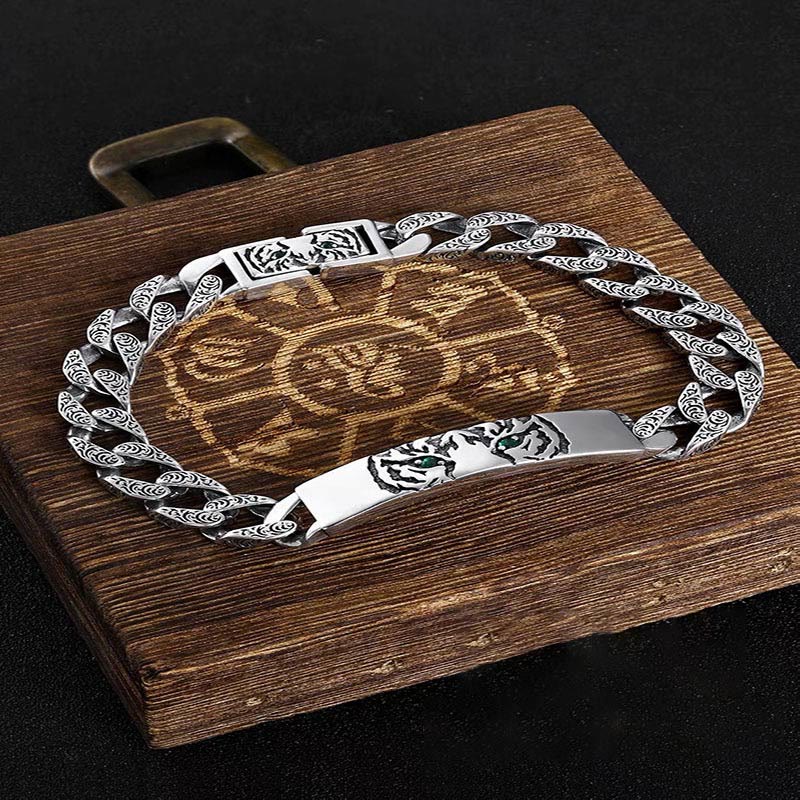 Bracelet porte-bonheur en cuivre de 18 cm, motif floral de la dynastie Tang