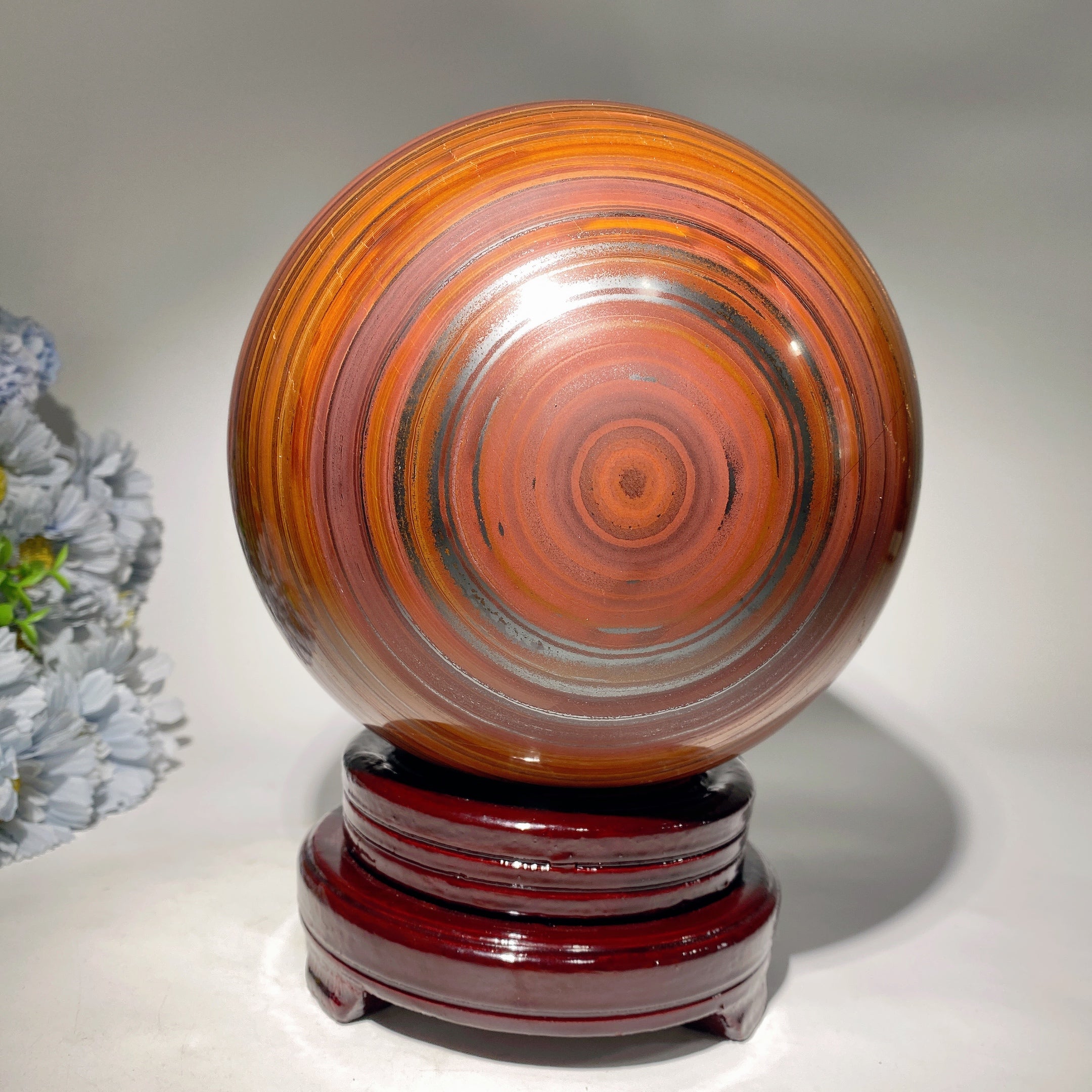 18cm Large Tiger Eye Crystal Sphere for Healing Energy