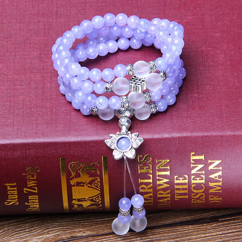 Bracelet Mala Force Jaspe Violet 108 Perles