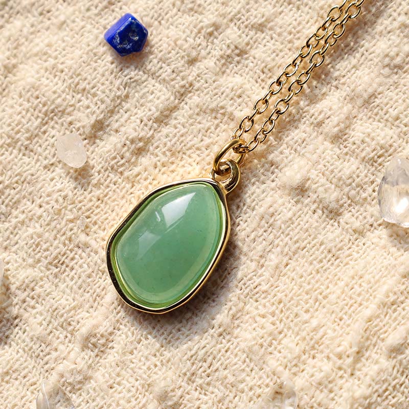 Collier pendentif en quartz rose naturel pour l'amour inconditionnel et la guérison