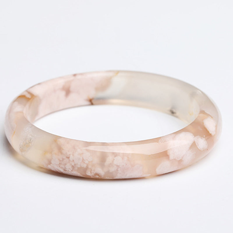 Bracelet de paix en agate Sakura naturelle 55 mm