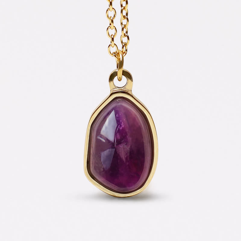 Collier pendentif en quartz rose naturel pour l'amour inconditionnel et la guérison