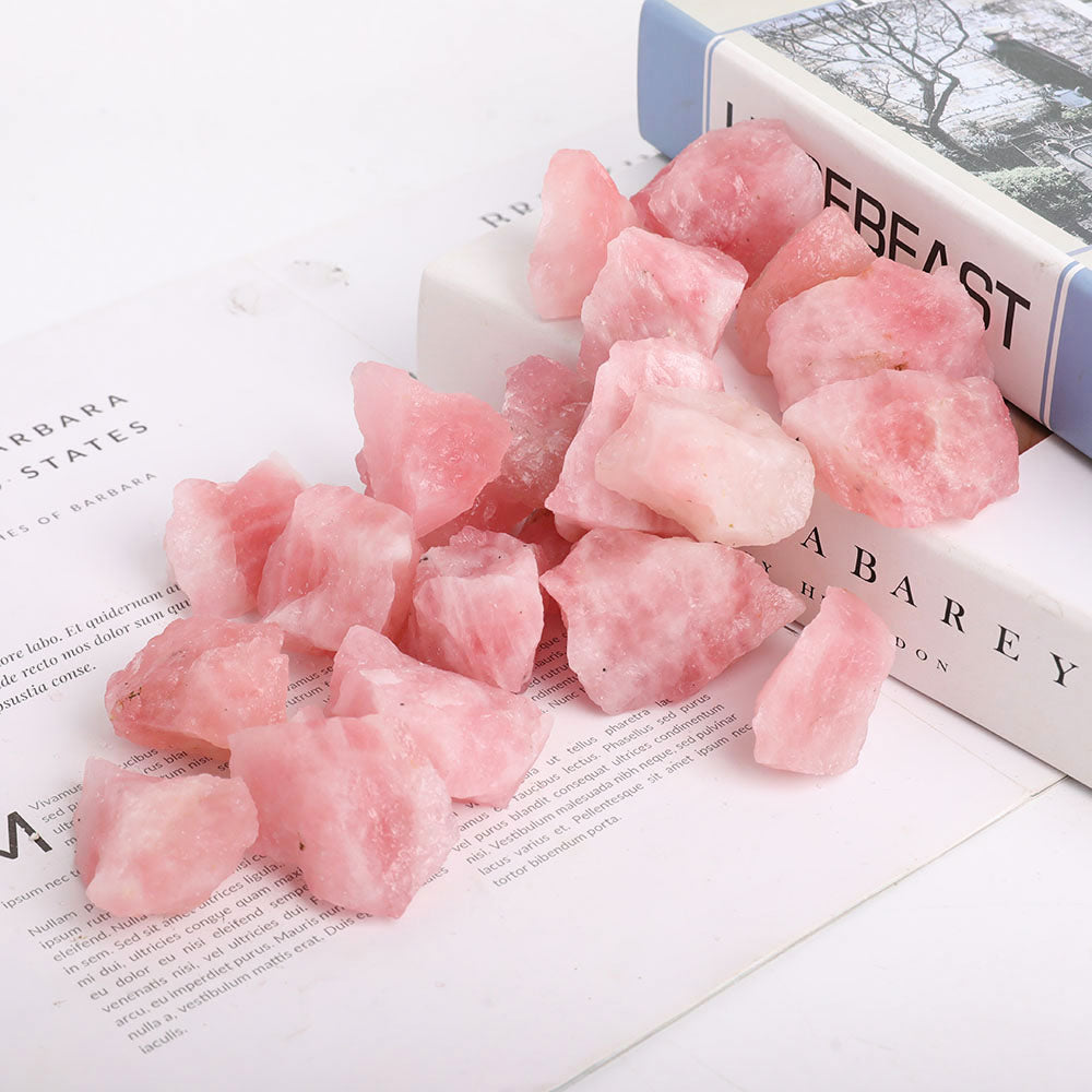 1 kg de pierre de guérison en cristal brut de quartz rose