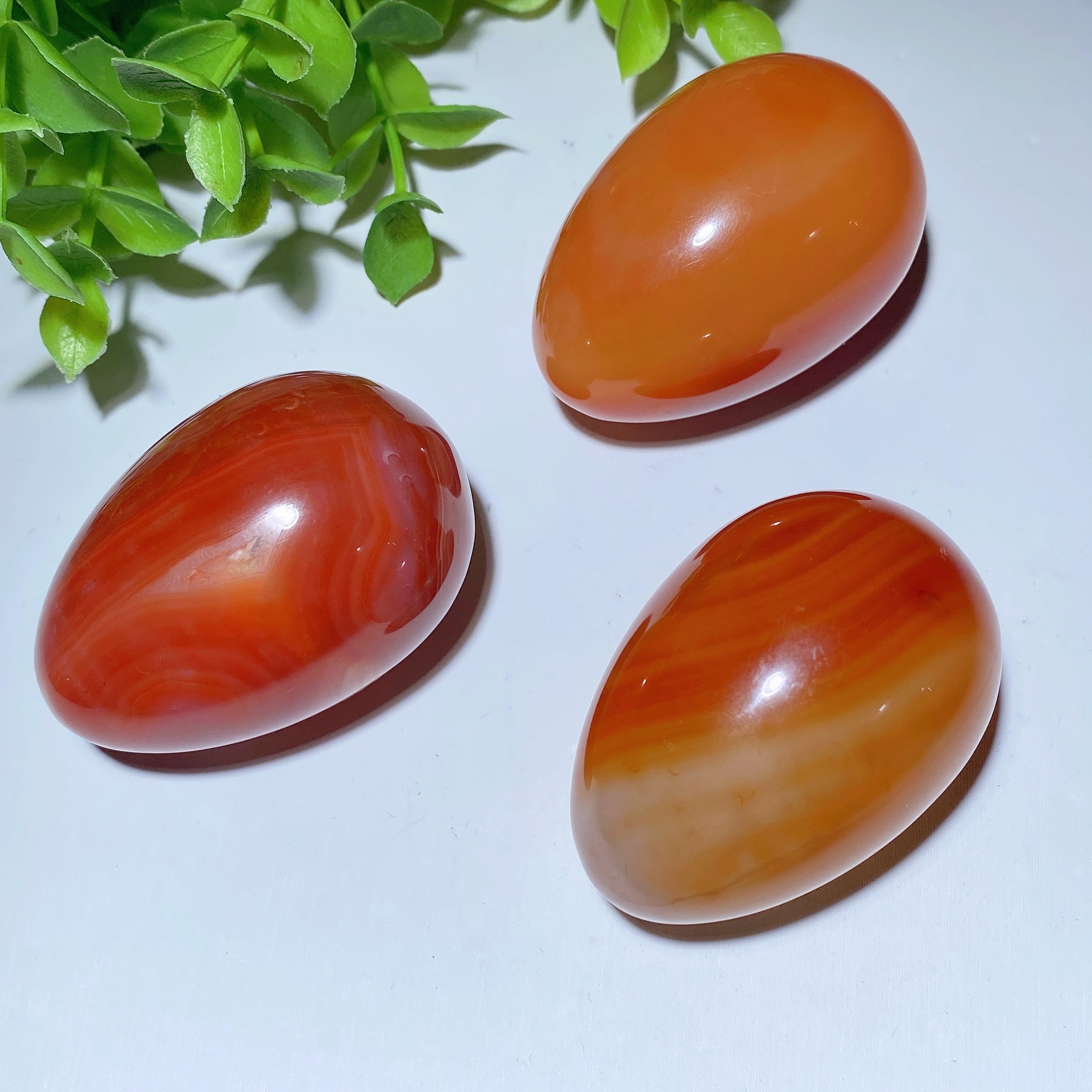 Œuf en cristal de cornaline de 5 cm pour la guérison
