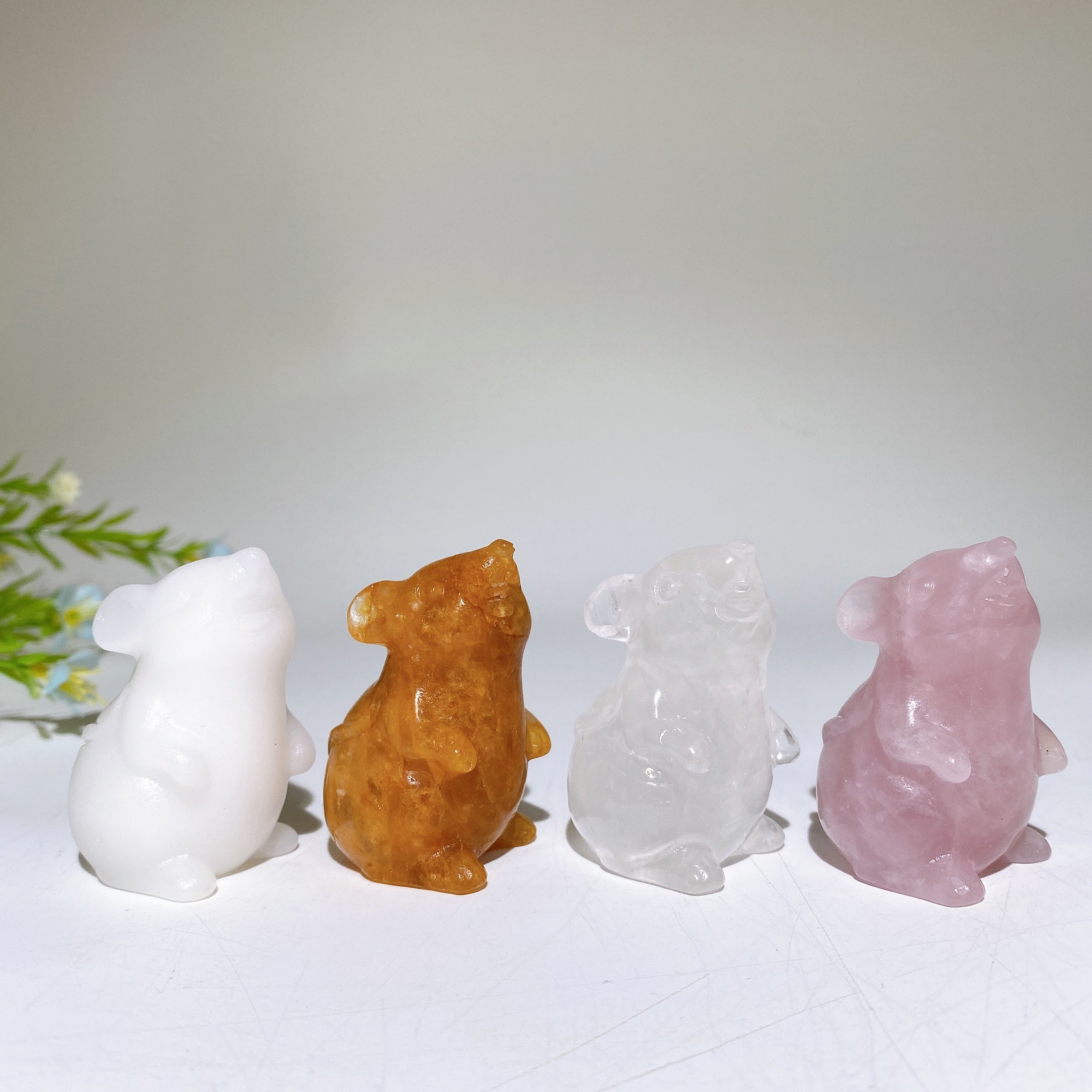 2.0 Inch Crystal Mouse Figurine - Healing Stone Carving