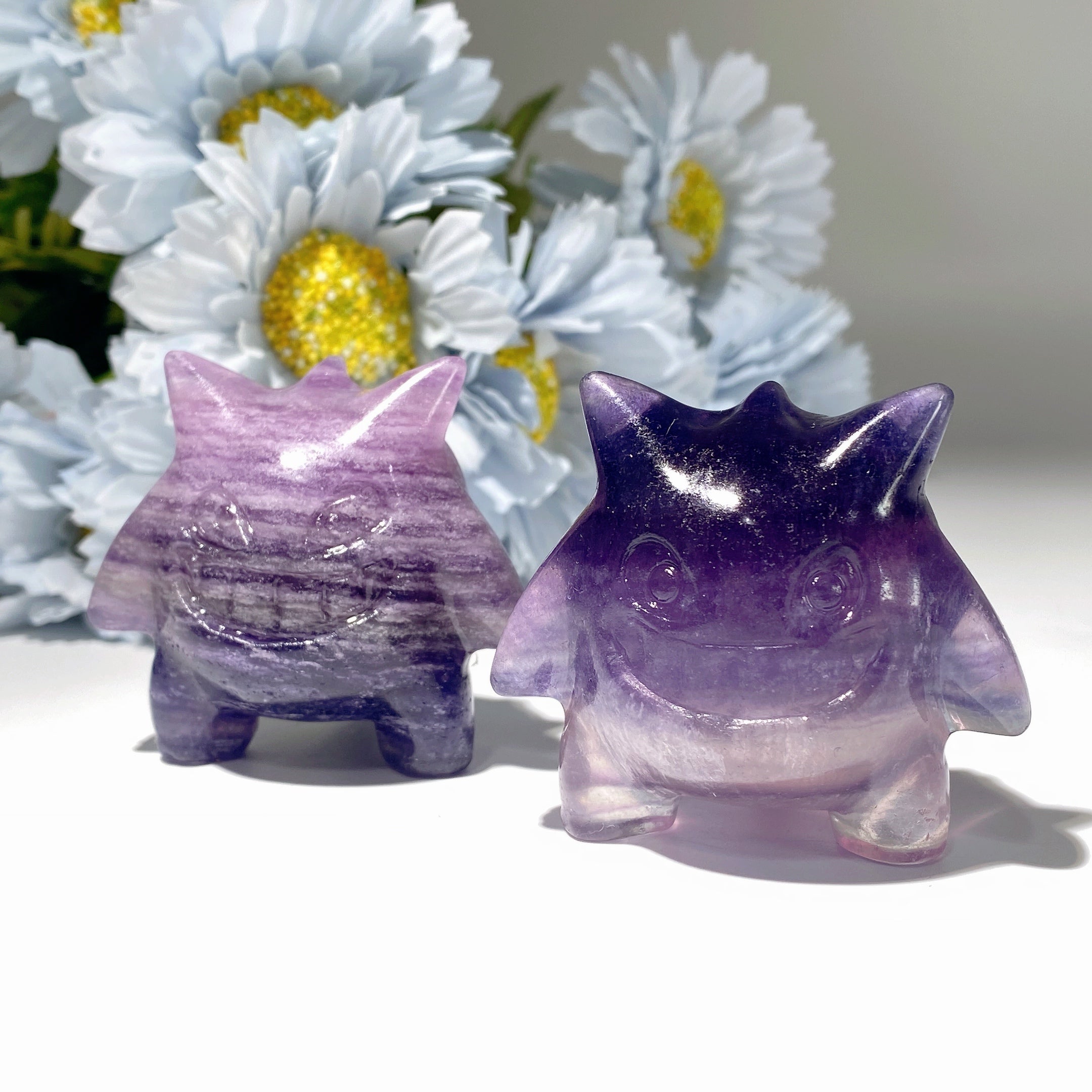 2.0-inch Fluorite Gengar Crystal Figurine for Healing