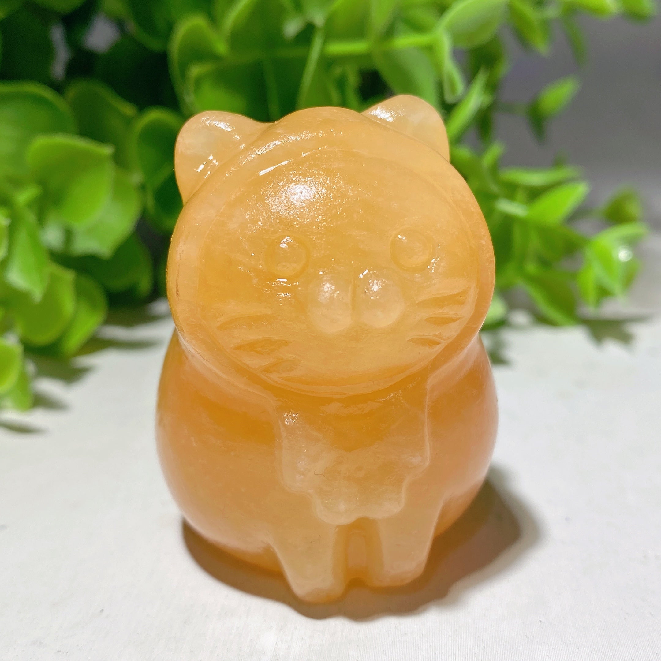 Sculptures de chat en cristal mixte de 2,0 pouces pour la guérison