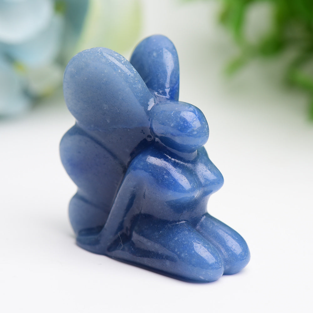 2.0 Inch Mixed Crystal Fairy Carving Figurine for Healing