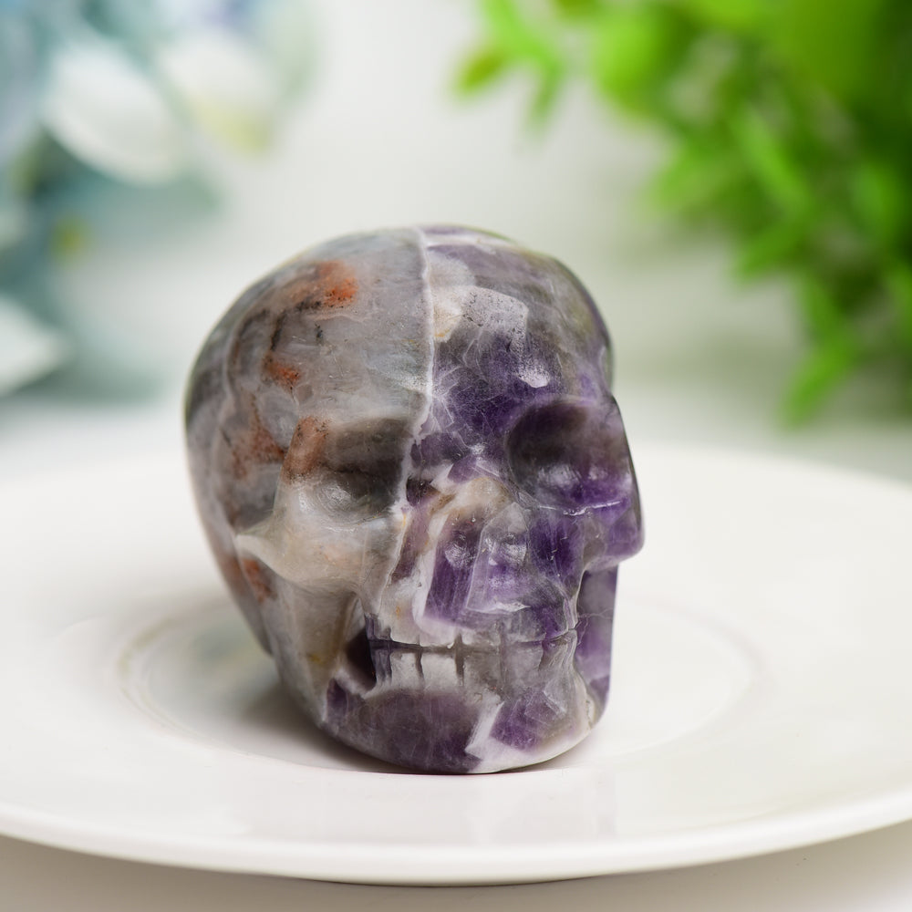 Sculptures de crânes en cristal mixtes de 5 cm pour la méditation et la guérison