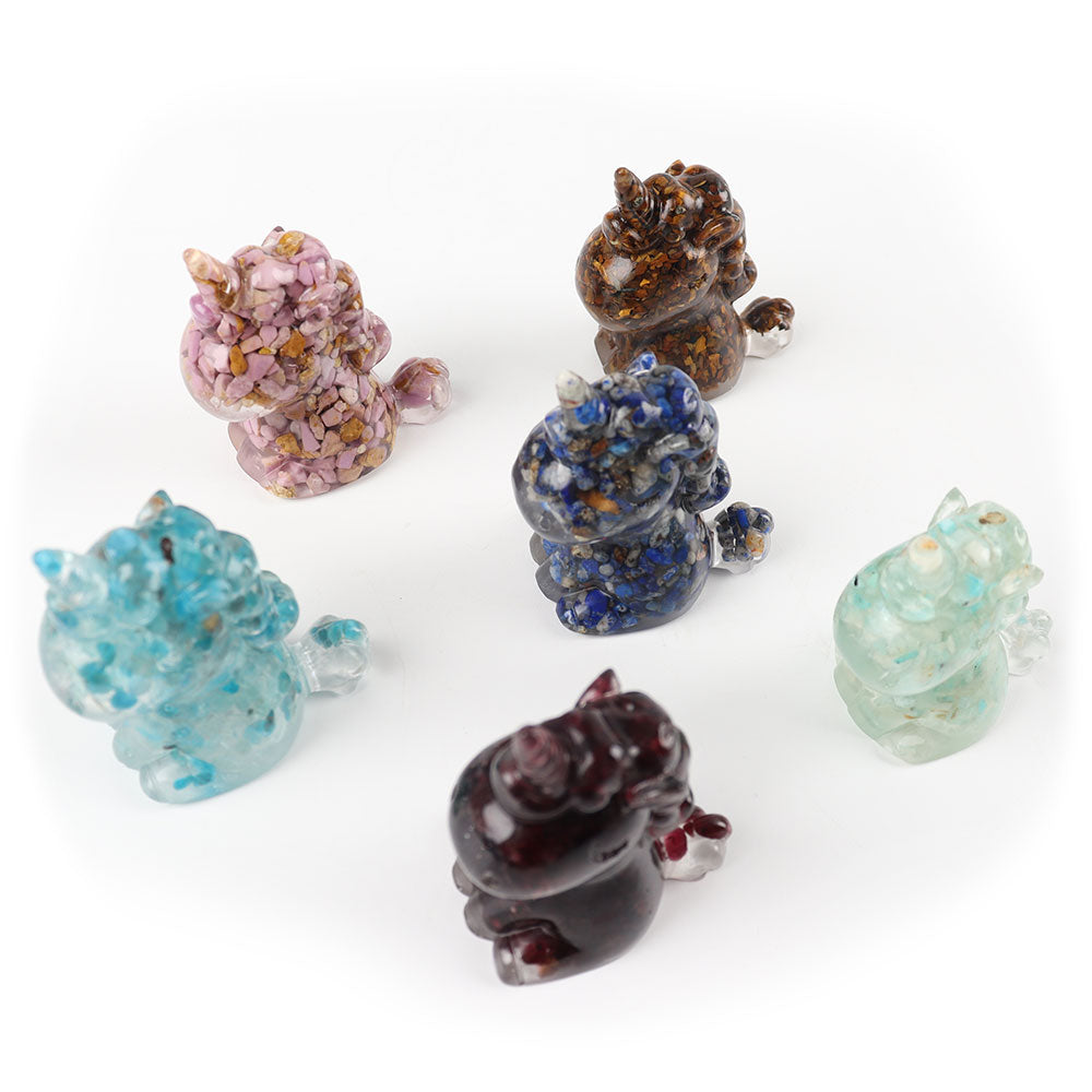 2.1 inch Spiritual Resin Unicorn Figurines for Meditation