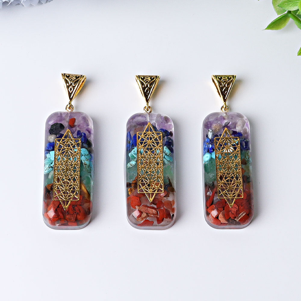 Pendentif chakra de 2,2 pouces pour la protection spirituelle