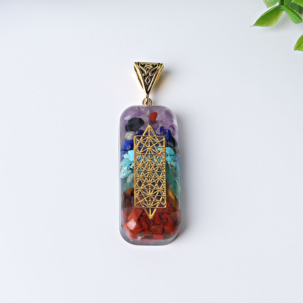 Pendentif chakra de 2,2 pouces pour la protection spirituelle
