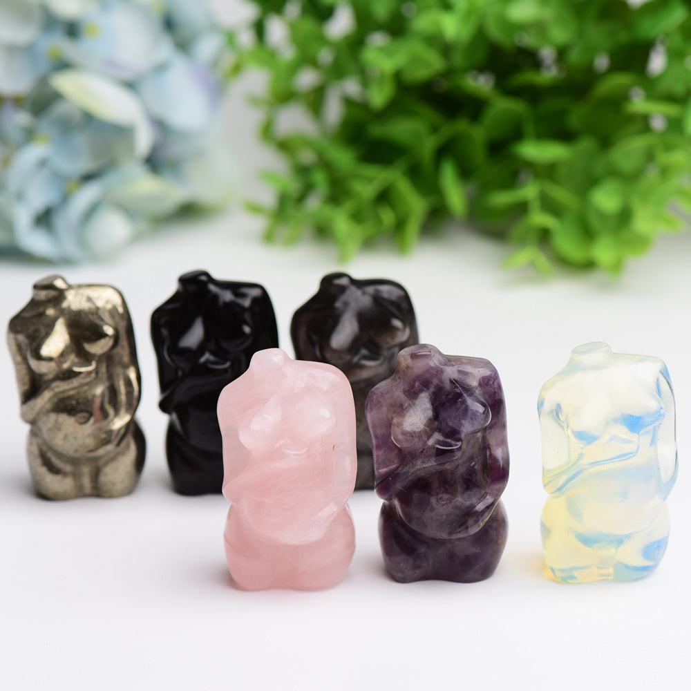 2.2 inch Crystal Figurine Carving with Healing Properties