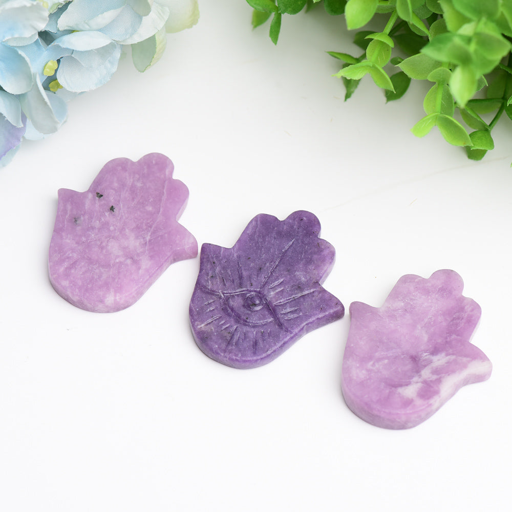Figurine en cristal de mica violet de 2,2 pouces contre le mauvais œil
