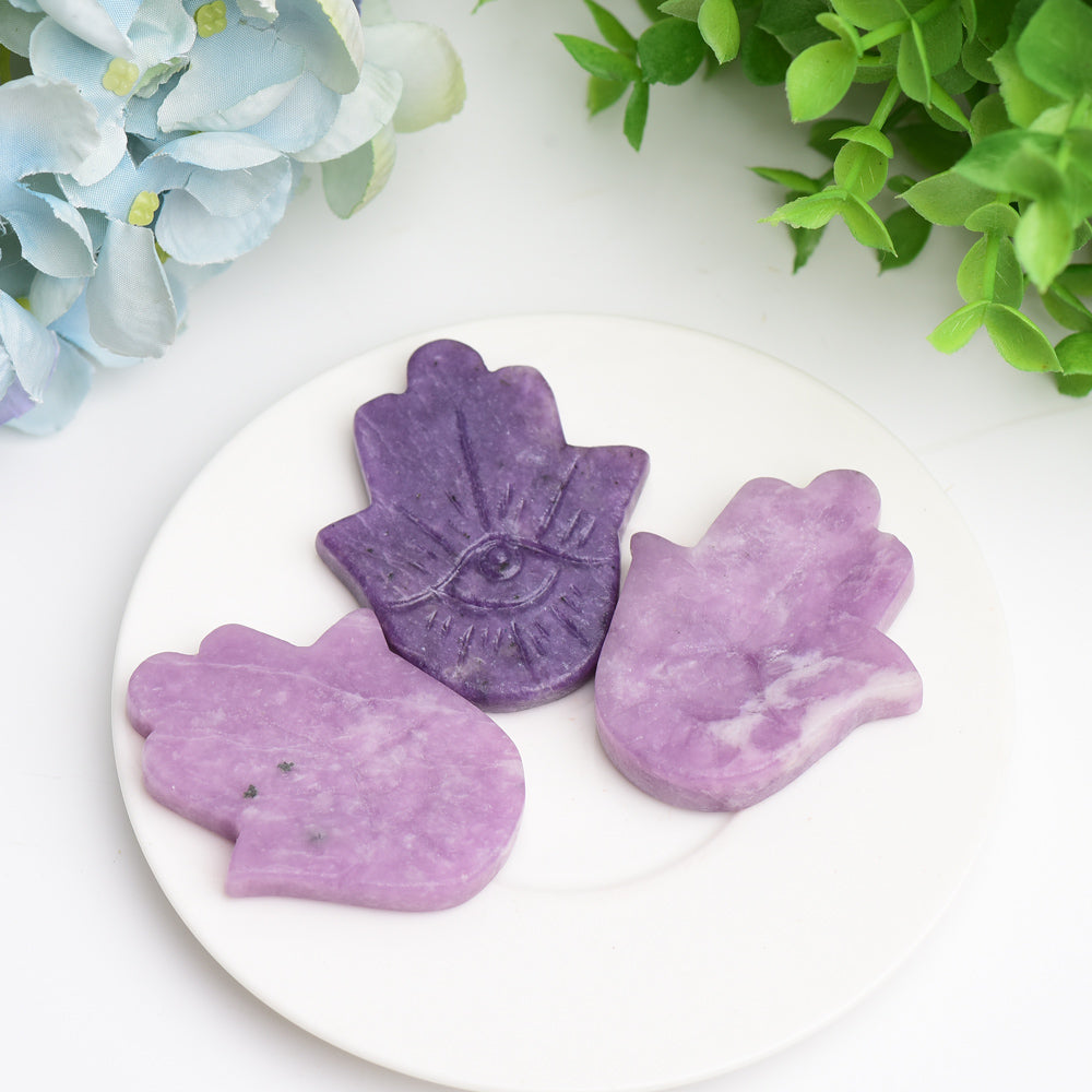 Figurine en cristal de mica violet de 2,2 pouces contre le mauvais œil