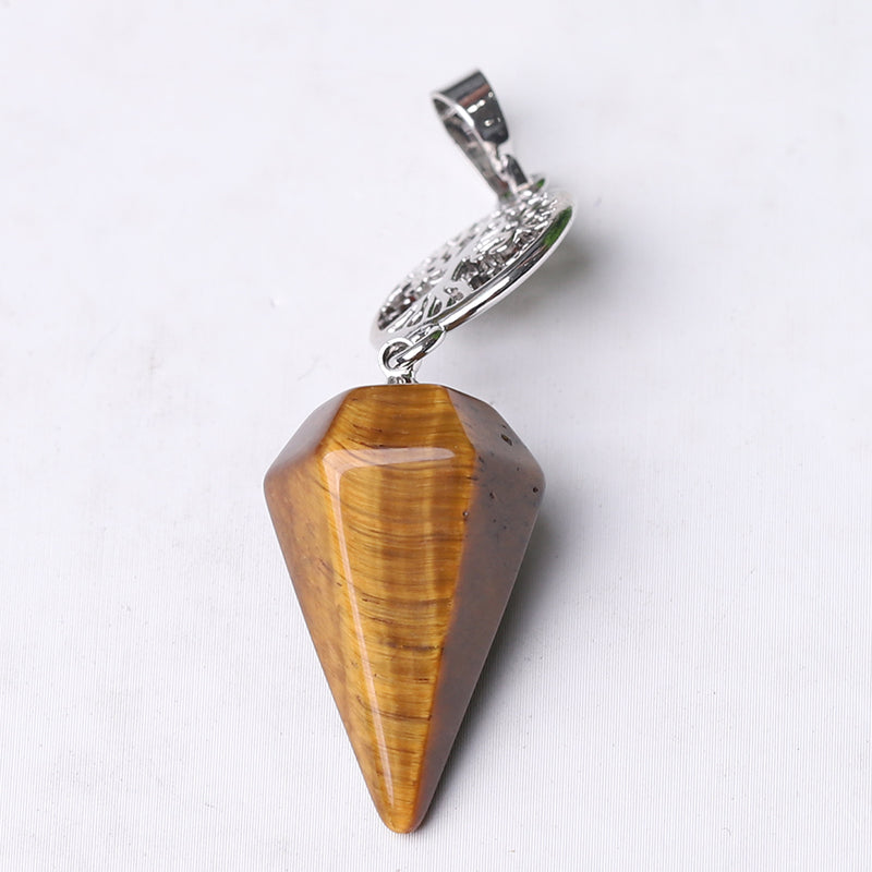 Pendentif en pointe de flèche multi-pierres de 5,6 cm pour l'énergie spirituelle
