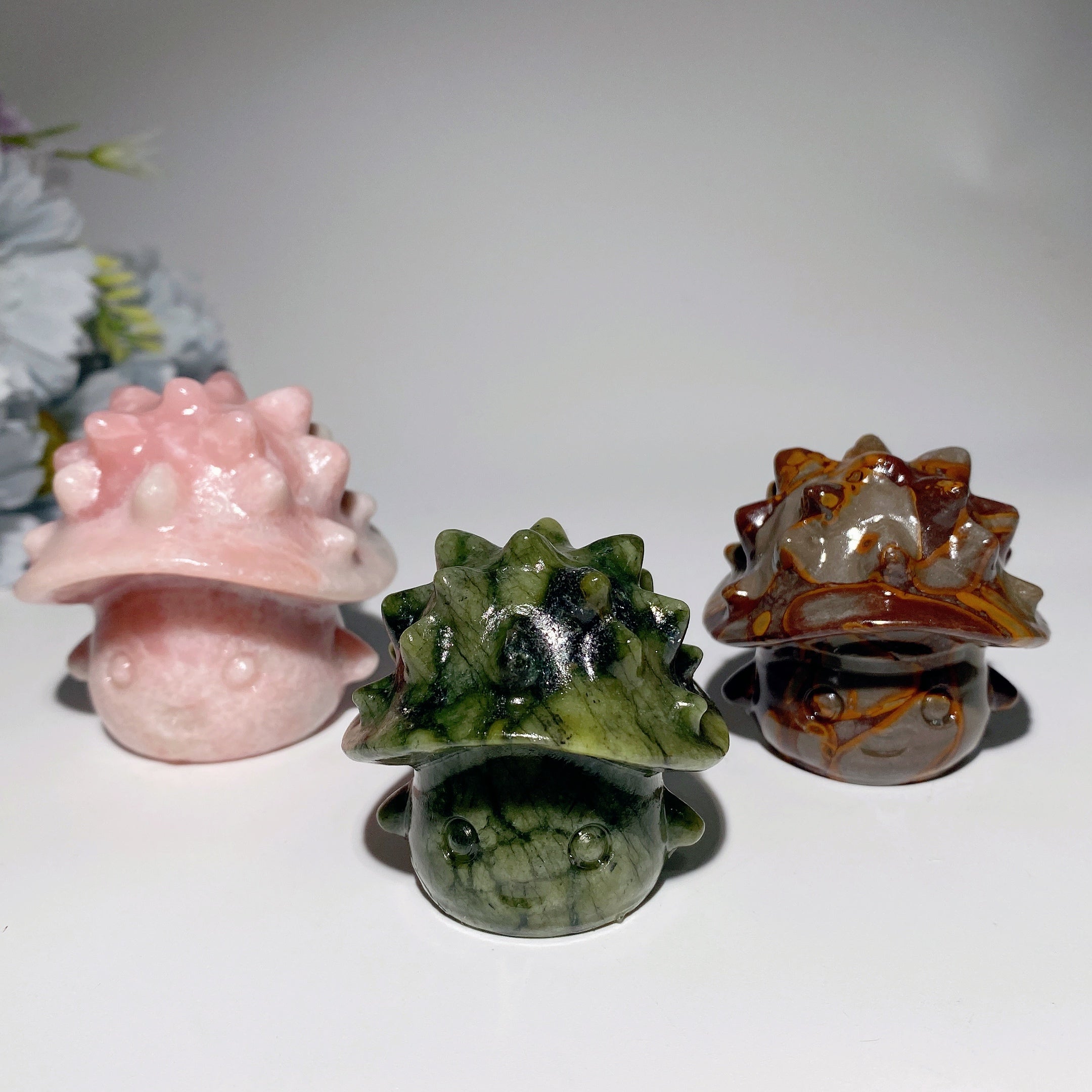 Figurines en cristal mixte de 2,3 à 2,5 pouces pour l'énergie de guérison