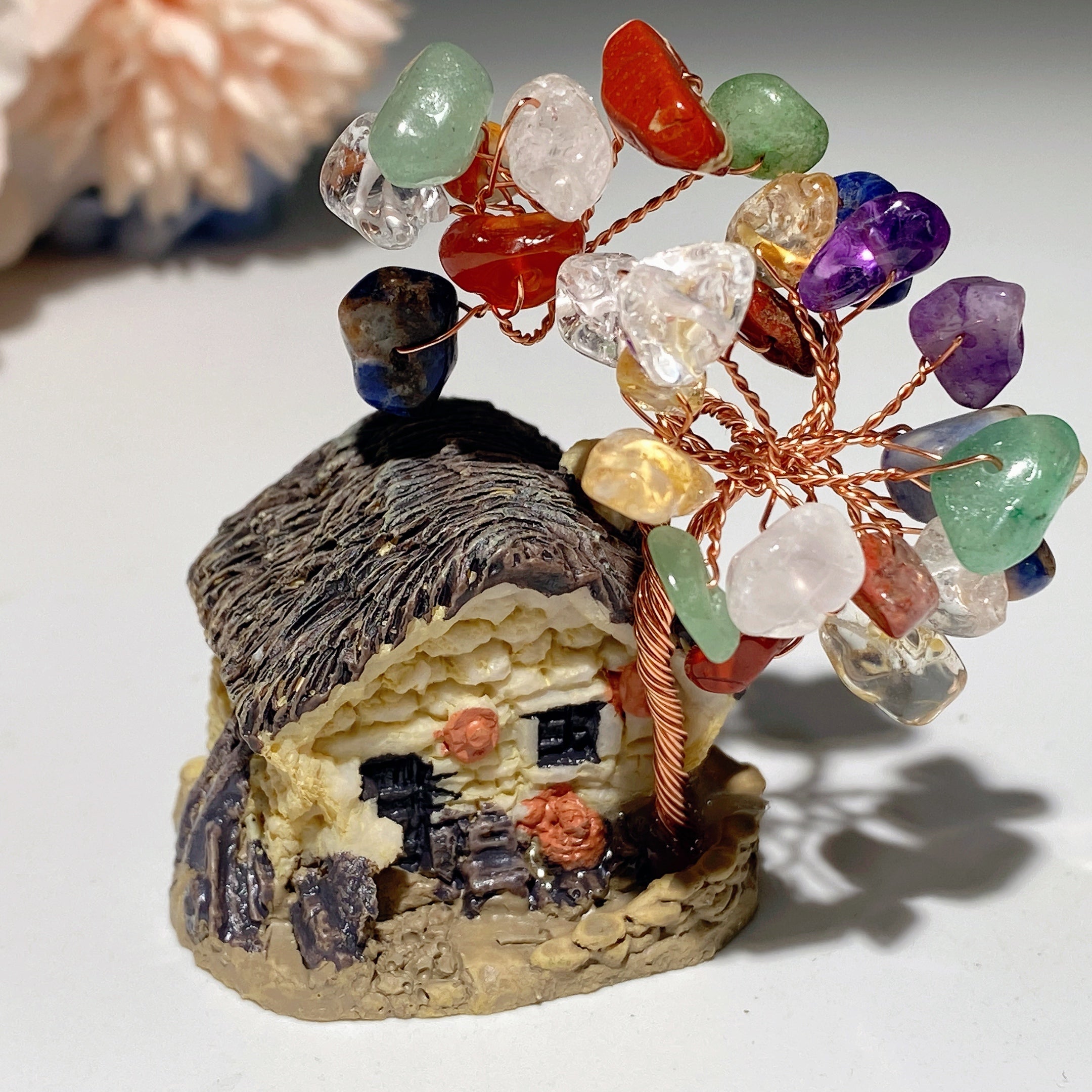 Décoration d'arbre de guérison en résine de 2,3 pouces