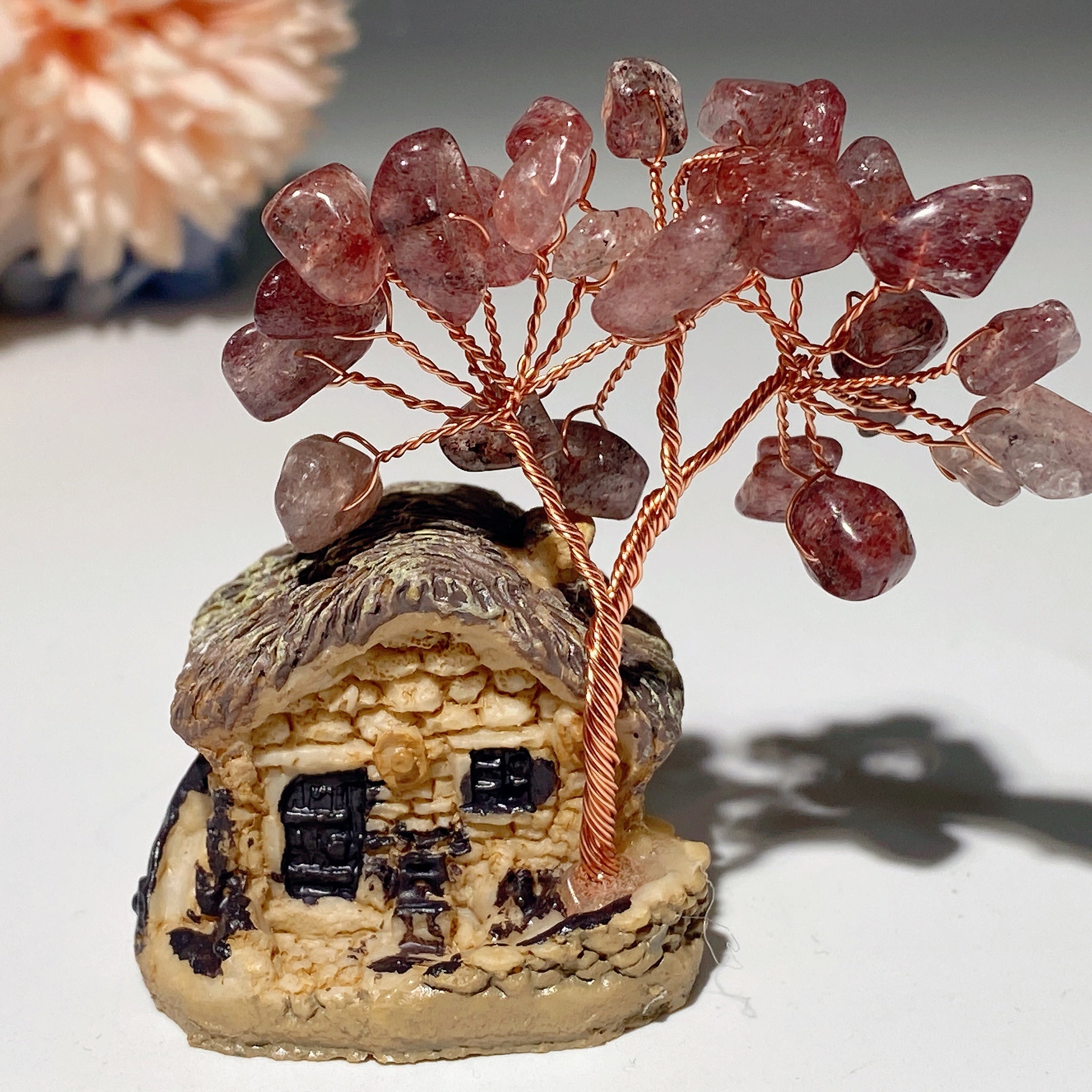 Décoration d'arbre de guérison en résine de 2,3 pouces