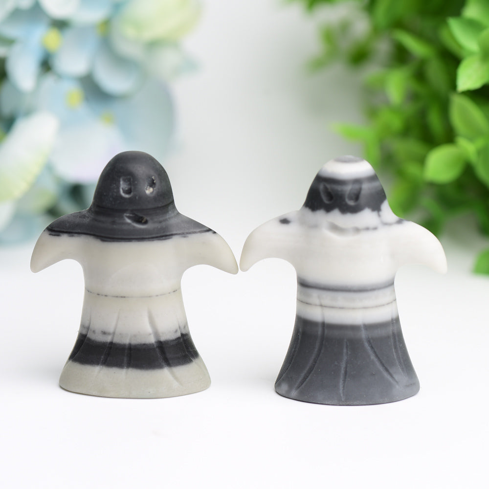 2.3-Inch Taiji Ghost Crystal Figurine for Halloween Decor