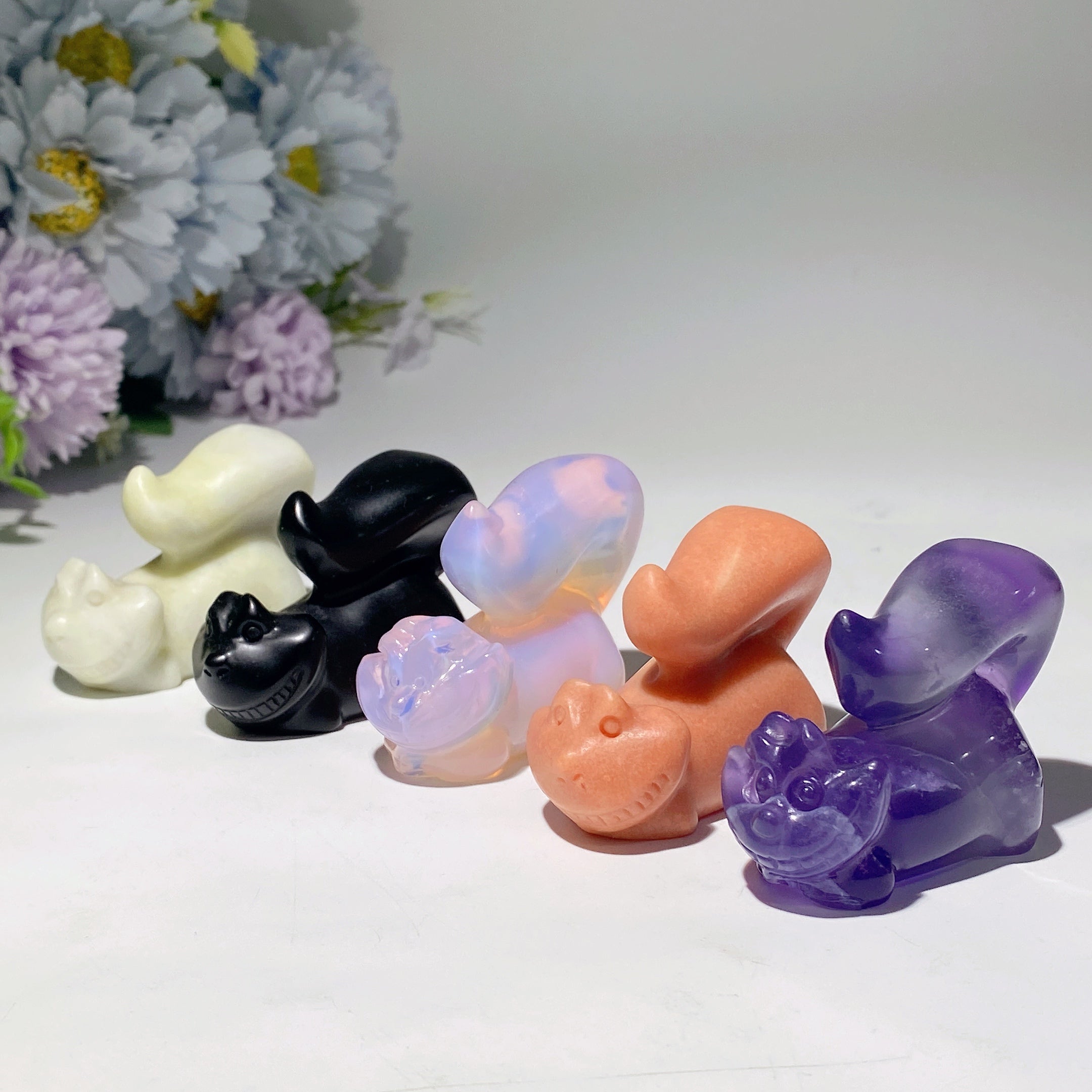 2.3inch Mixed Crystal Cat Figurine | Healing Energy Sculpture
