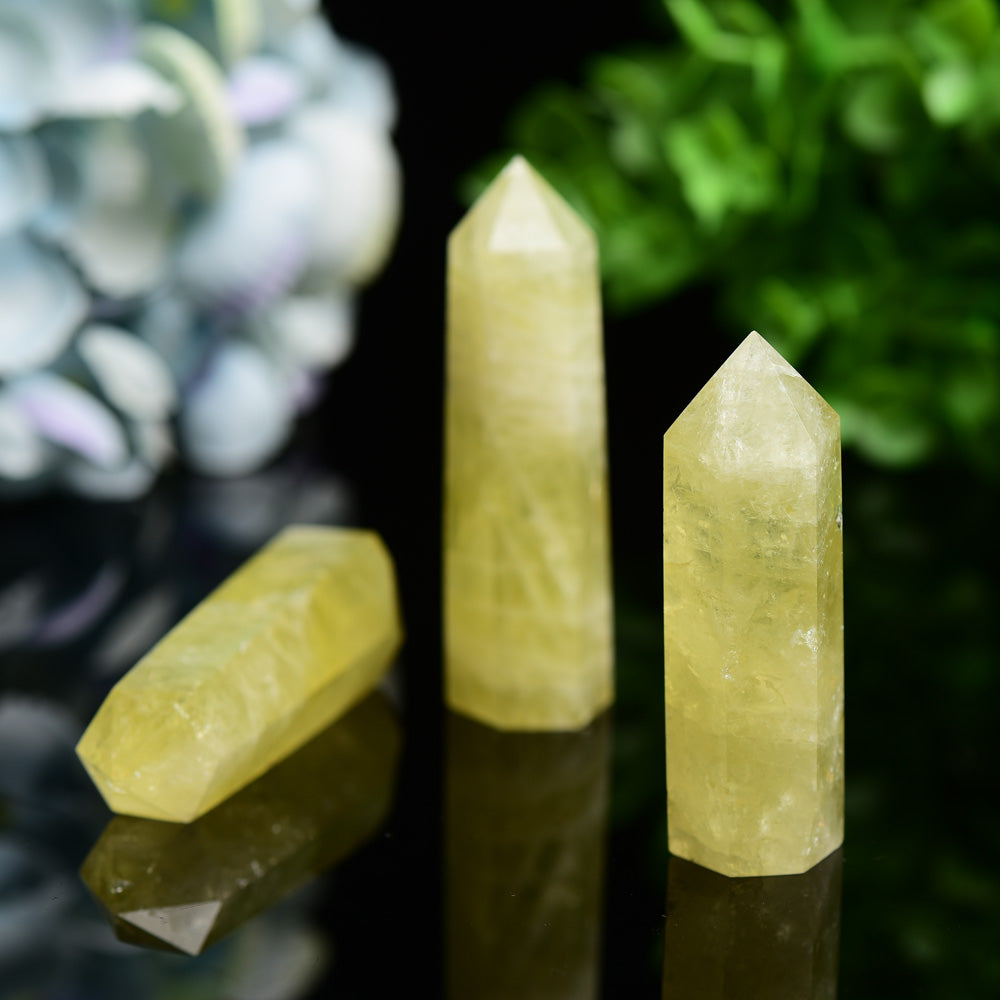 2.5-4.5 inch Citrine Crystal Points for Healing & Energy