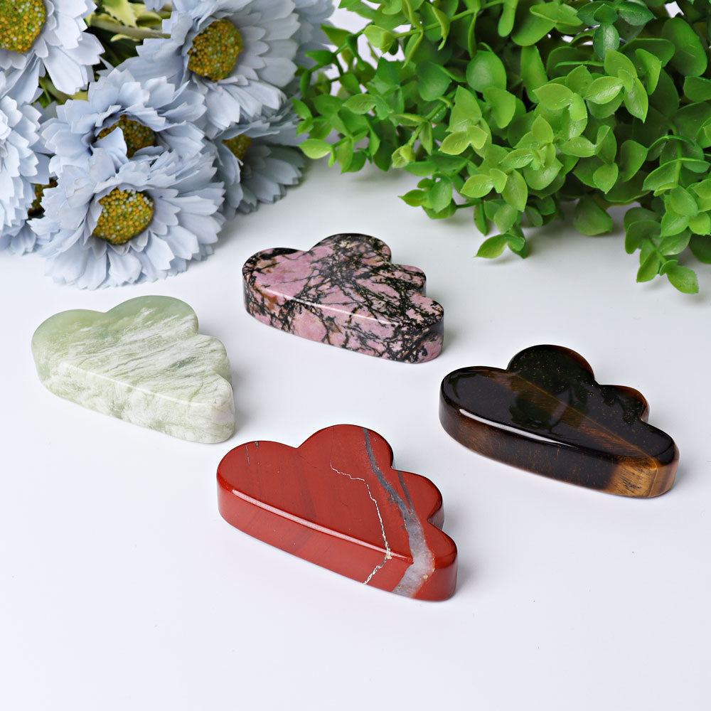 Figurines en cristal de nuage sculptées de 2,7 pouces pour la guérison