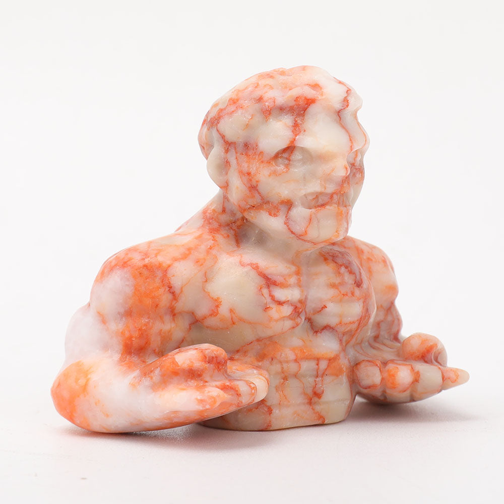 Sculpture en pierre de 2,8 pouces de la figurine Red Line Hulk