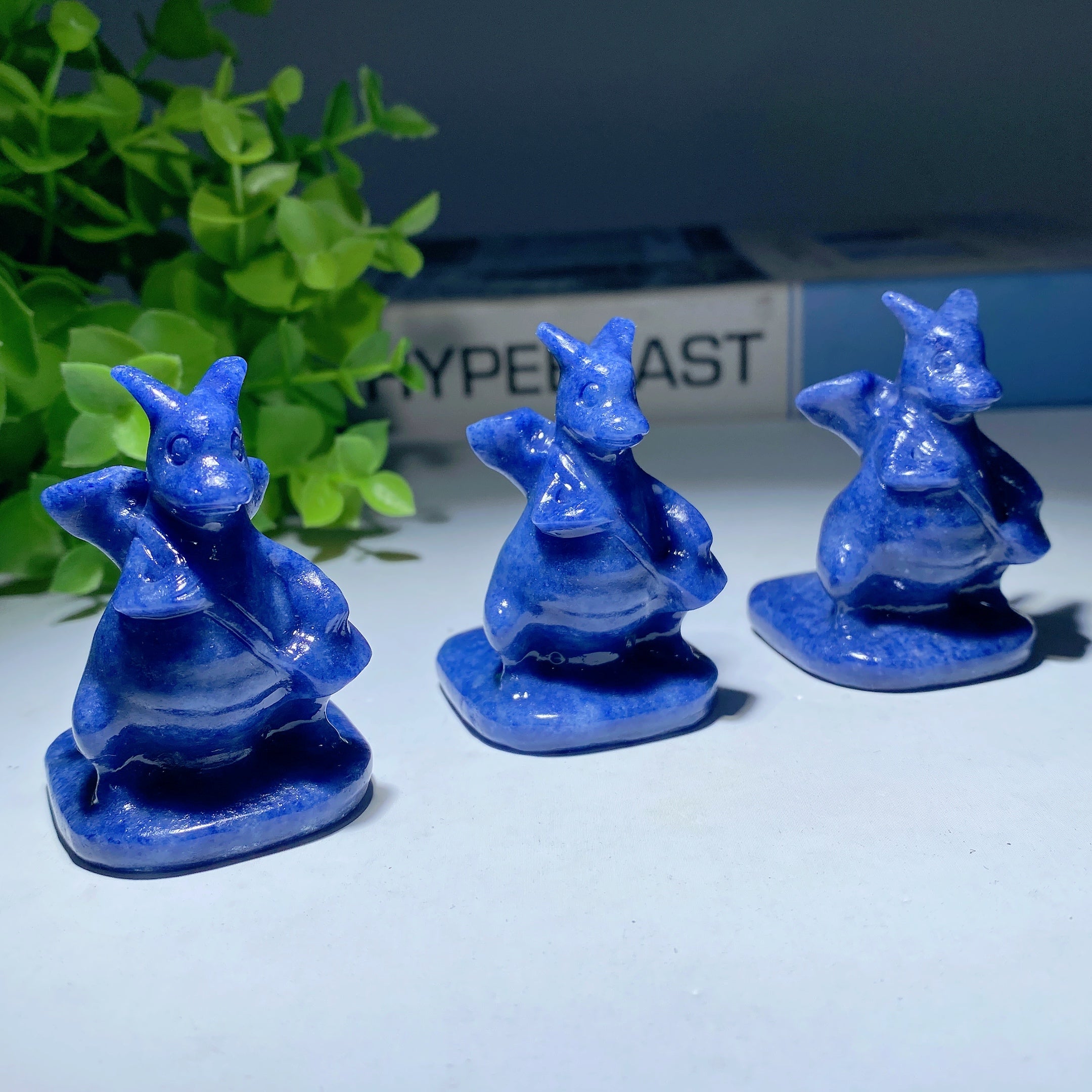 2-Inch Blue Aventurine Crystal Figurine Carving for Healing