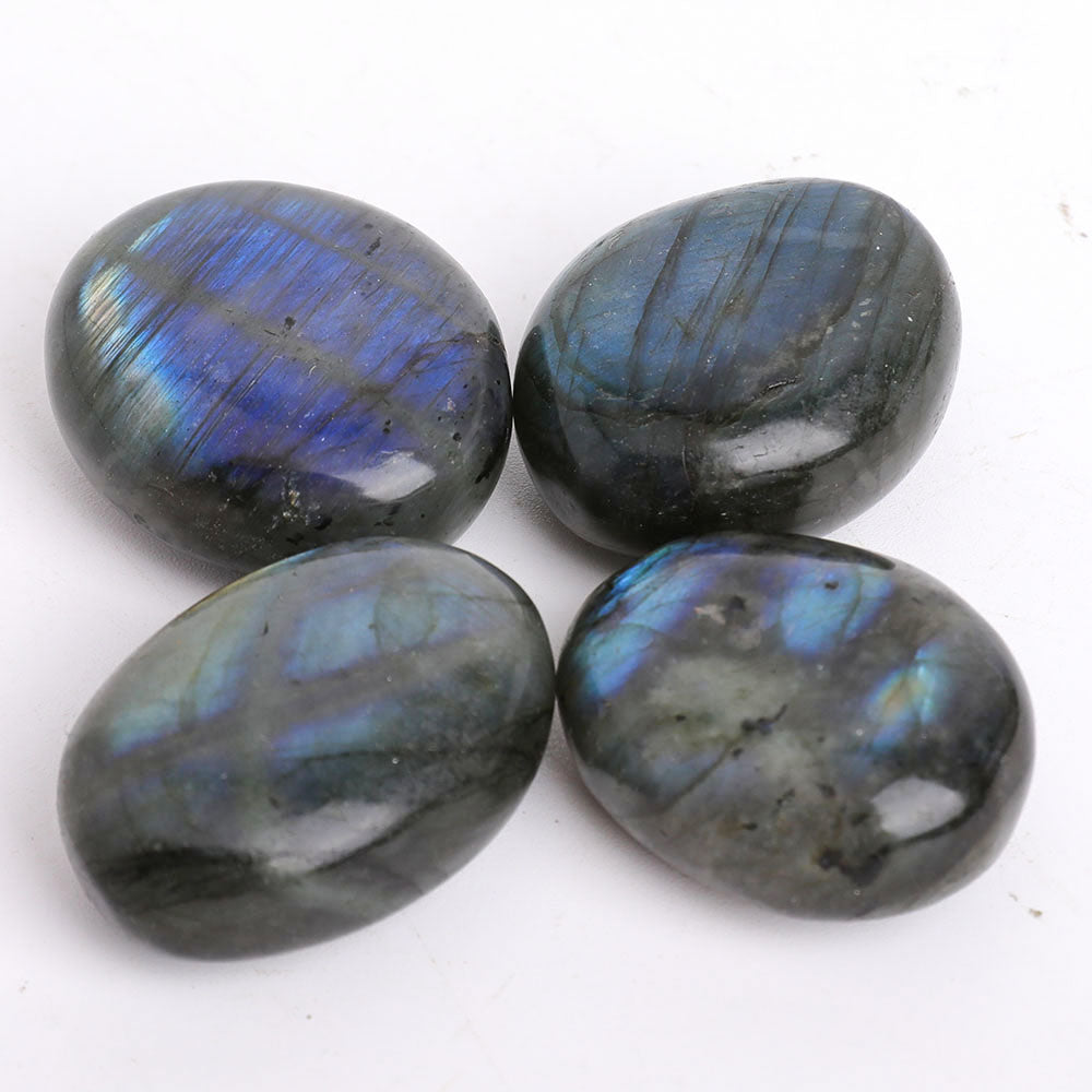 Pierre de paume en labradorite de 2 pouces pour la guérison énergétique