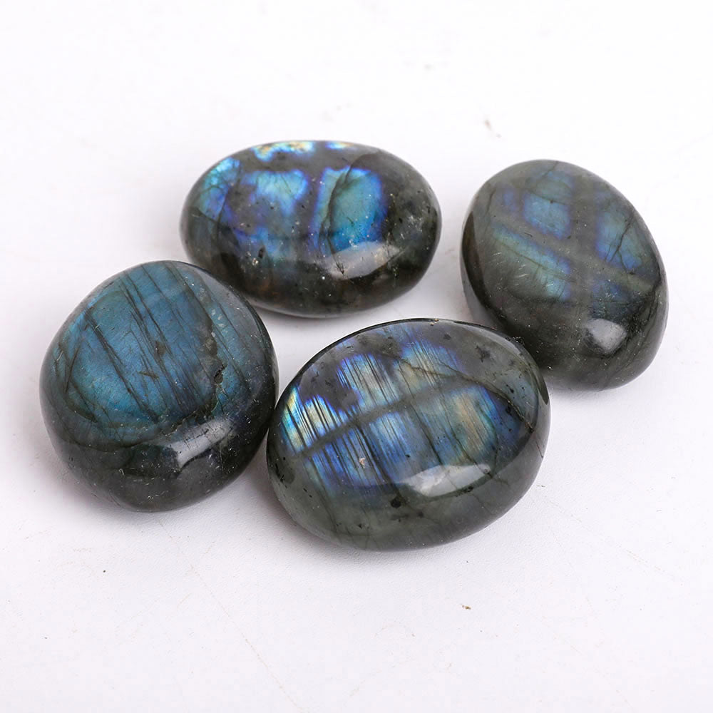 Pierre de paume en labradorite de 2 pouces pour la guérison énergétique