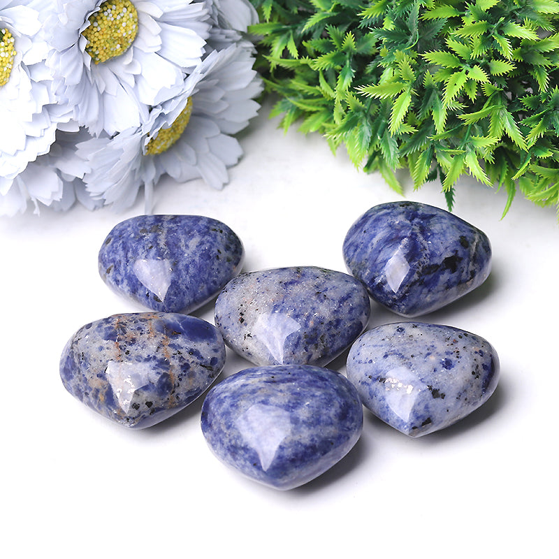 2 Inch Sodalite Heart Crystal for Emotional Healing