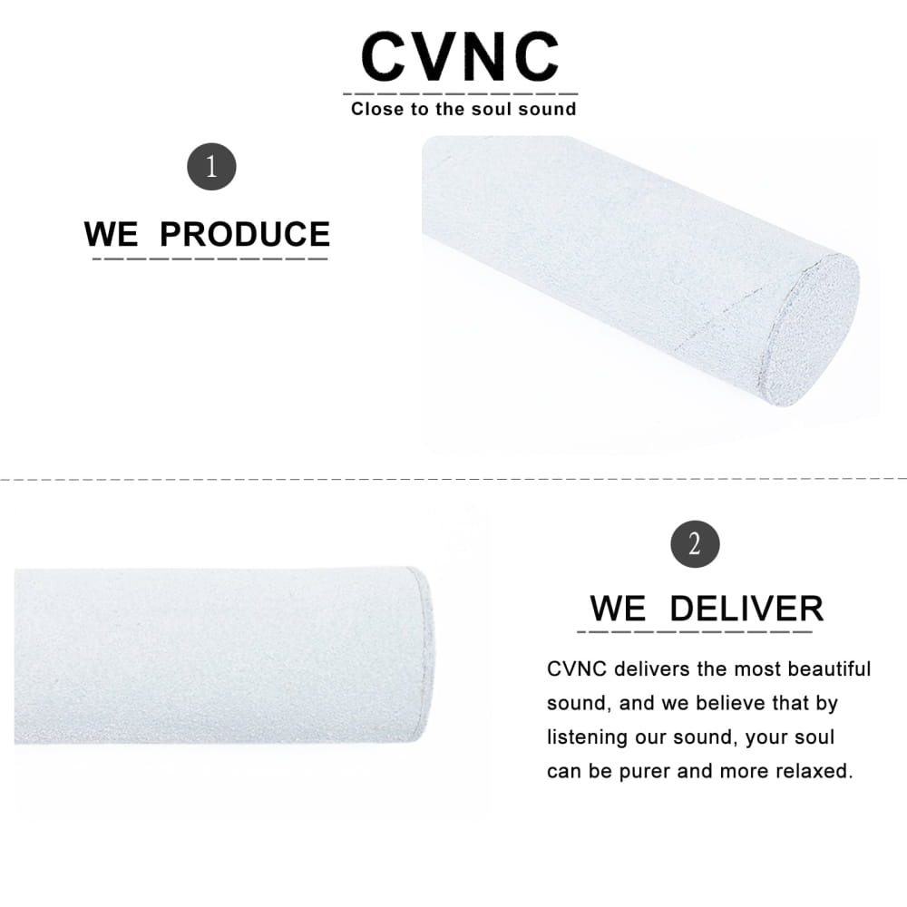 White cylindrical foam roller for enhanced comfort and support during singing bowl sessions