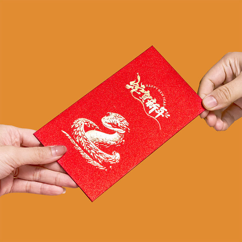Enveloppes rouges 2025 Année du Serpent | Cadeau porte-bonheur